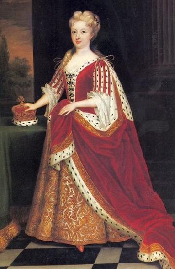 Sir Godfrey Kneller Portrait of Caroline Wilhelmina of Brandenburg Ansbach France oil painting art